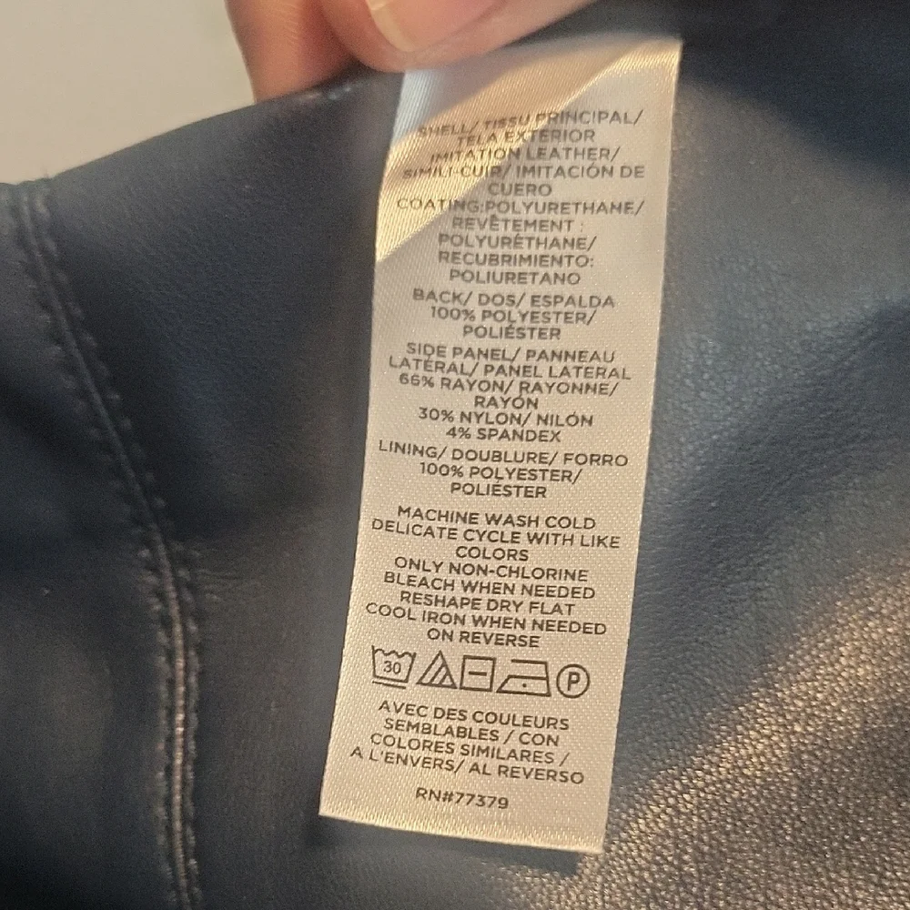 Ann Taylor Faux Leather Mixed Media Shift Dress - Picture 7 of 7